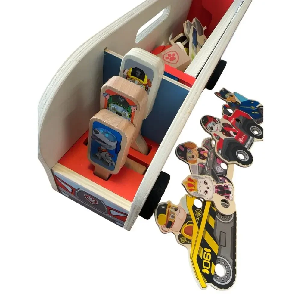 Melissa & Doug PAW Patrol Pup Pack Rescue Truck Wooden Play Set